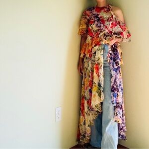 AUTH ZIMMERMANN WONDERLAND FLORAL PRINT DRESS